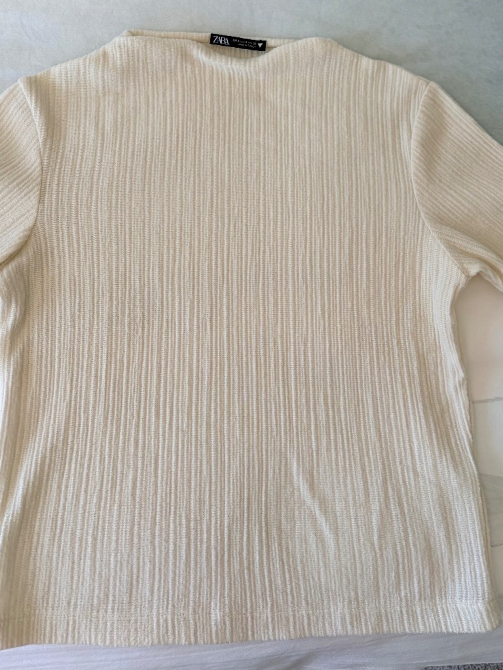 Rib-knit tshirt - Zara